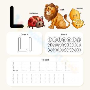 Color, Find, and Trace the Letter L