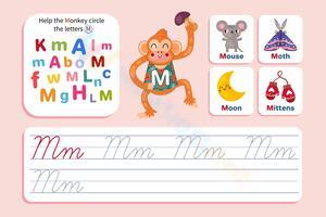 Find, Trace, and Write the Cursive M