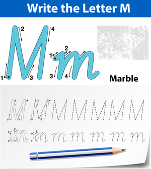 M is for Marble Worksheet