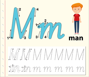 M is for Man Worksheet