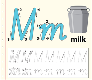 M is for Milk Worksheet