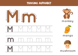 Tracing Alphabet M Worksheet