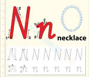 N is for Necklace Worksheet