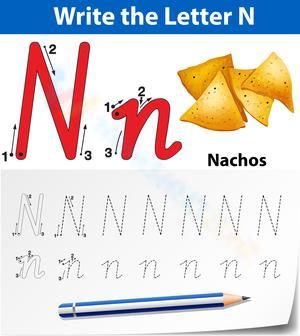Letter N Tracing: A Crunchy Nacho Adventure!