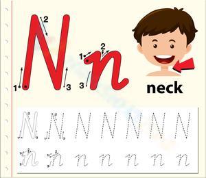N is for Neck Worksheet
