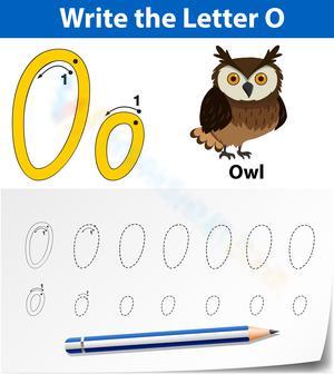 Letter O Worksheet: O is for Owl