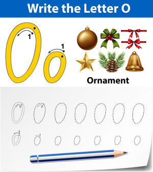 Letter O Worksheet: O is for Ornament