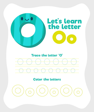 Learning the Letter OO Worksheet