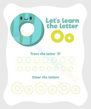 Learning the Letter OO Worksheet