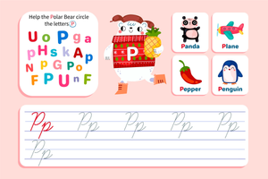 Cursive Letter P Practice | Essential Grade 1 Worksheet