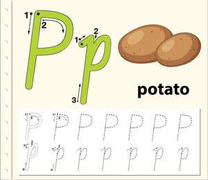 Letter P Tracing Worksheet | Essential Kindergarten Ready