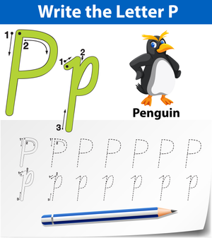 Letter P Worksheet: P is for Penguin