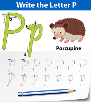 Printable Letter P Tracing Worksheet | Kindergarten ELA