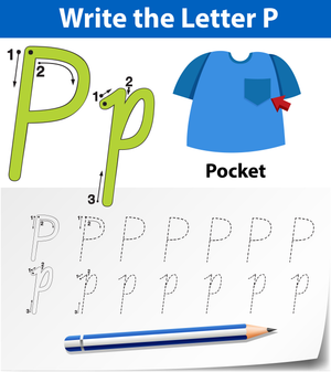 Letter P Worksheet: P is for Pocket