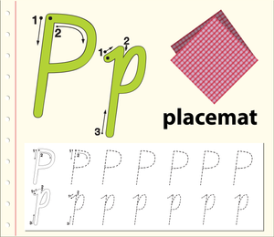 Grade K Letter P Tracing — Printable No-Prep Worksheet