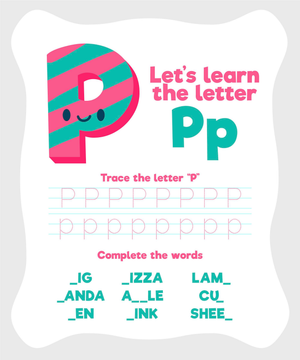 Learning the Letter P Worksheet
