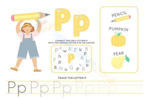 Learn How to Write Letter P for Kids 