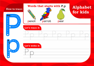 Letter P Tracing Worksheet | Essential Grade K-1 Ready