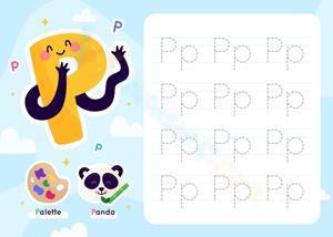 Tracing the Letter P: A Fun Way to Learn the Alphabet