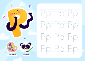 Tracing the Letter P: A Fun Way to Learn the Alphabet