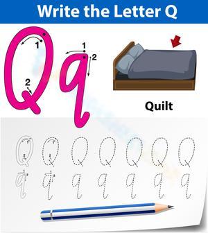 Q is for Quilt Worksheet