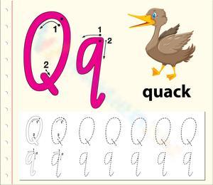 Q is for Quack Worksheet
