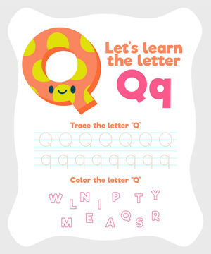 Tracing Fun with the Letter Q 