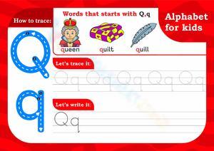 Alphabet Learning: Letter Q Worksheet