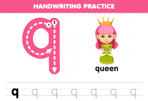 Printable Letter Q Learning for Kids
