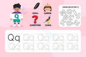 Tracing the Letter Q: A Fun Way to Learn the Alphabet