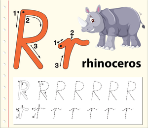 Grade 1 Letter R Tracing — Printable No-Prep Worksheet