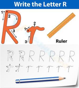 R is for Ruler Worksheet