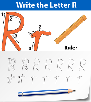 R is for Ruler Worksheet