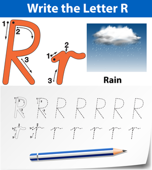 R is for Rain Worksheet