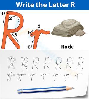 Letter R Tracing Worksheet: Learn to Write