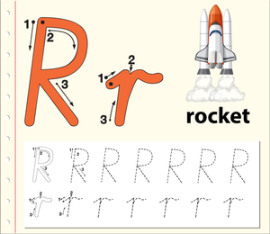Printable Letter R Tracing Worksheet | Grade K