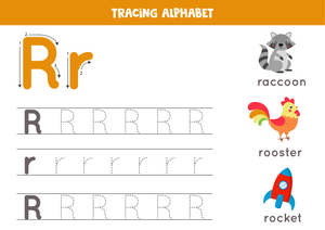 Tracing Alphabet - Letter R Activities 