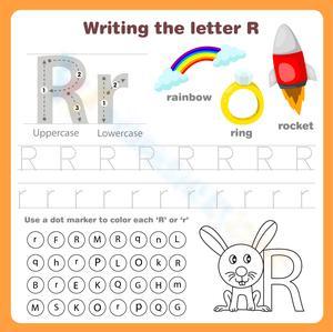 Writing the Letter R Worksheet