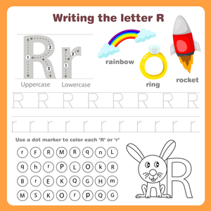Writing the Letter R Worksheet