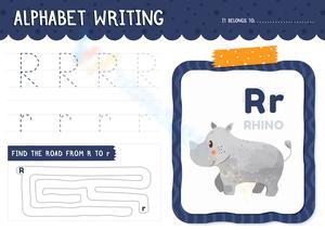 Alphabet Writing: Letter R Worksheet