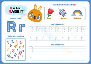 How to Trace Letter R Worksheet