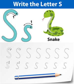S is for Snake Worksheet
