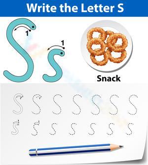 S is for Snack Worksheet
