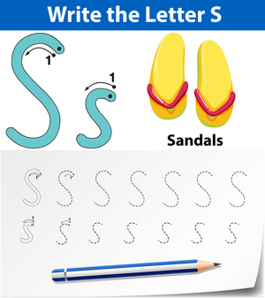 Letter S Tracing Worksheet | Essential Kindergarten Ready
