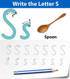 S is for Spoon Worksheet