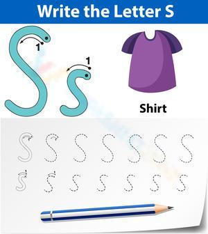 S is for Shirt Worksheet