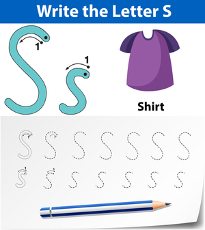 S is for Shirt Worksheet