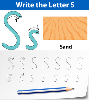 Letter S Tracing Worksheet | Essential Preschool Printable
