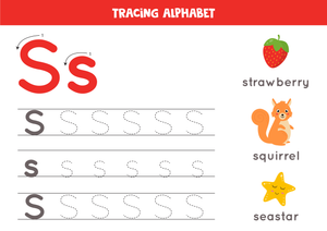 Grade K Letter S Tracing — Printable No-Prep Worksheet