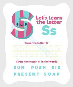 Trace and Learn the Letter S Worksheet 